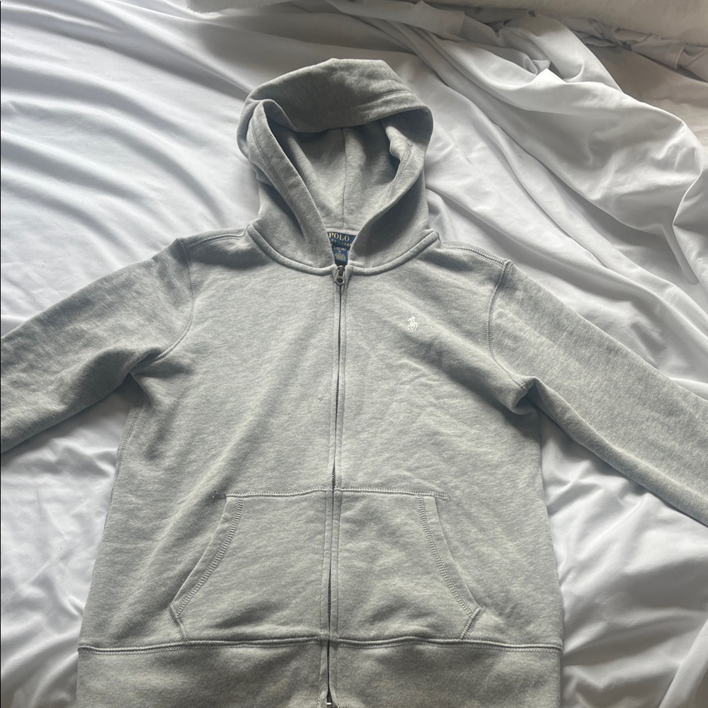 Ralph Lauren Heather Gray Full-Zip Hoodie